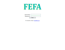 Tablet Screenshot of fefa.com